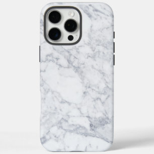 Weißer Marmor iPhone 16 Pro Max Hülle