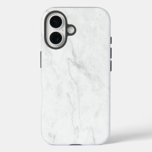 Weißer Marmor iPhone 16 Hülle