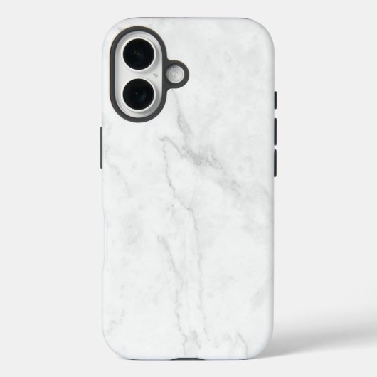 Weißer Marmor Case-Mate iPhone Hülle (Rückseite)