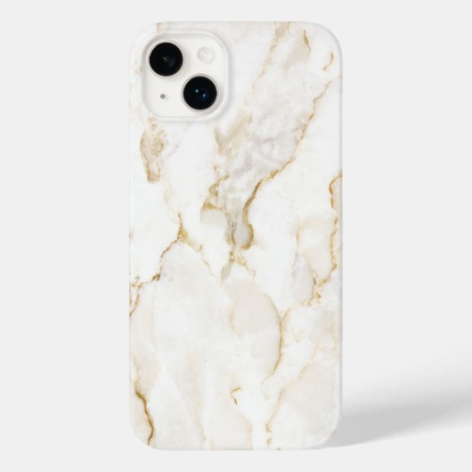 Weißer Marmor Case-Mate iPhone Hülle (Rückseite)