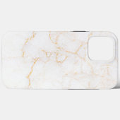 Weißer Marmor Case-Mate iPhone Hülle (Rückseite (Horizontal))