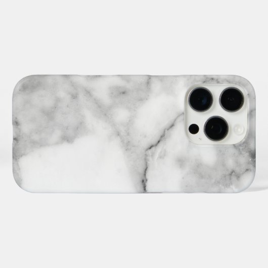 Weißer Marmor Case-Mate iPhone Hülle (Rückseite (Horizontal))