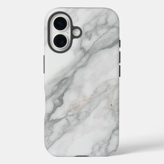 Weißer Marmor Case-Mate iPhone Hülle (Rückseite)