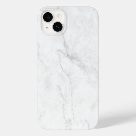 Weißer Marmor Case-Mate iPhone Hülle (Rückseite)