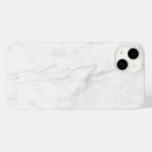 Weißer Marmor Case-Mate iPhone Hülle (Rückseite (Horizontal))
