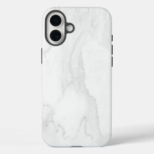 Weißer Marmor iPhone 16 Plus Hülle