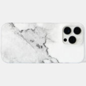 Weißer Marmor Case-Mate iPhone Hülle (Rückseite (Horizontal))
