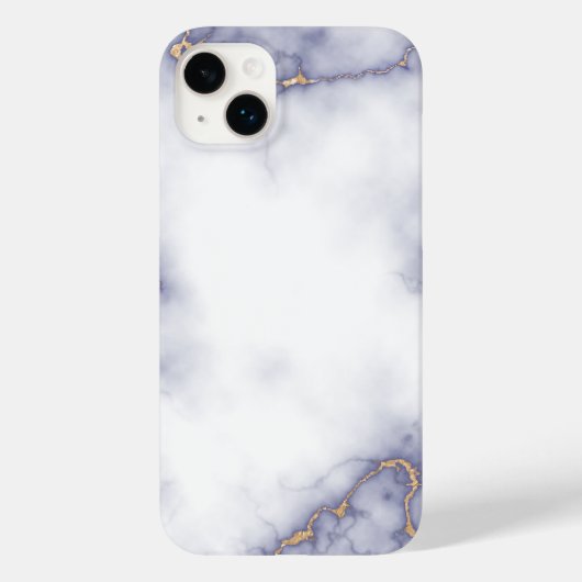 Weißer Marmor Case-Mate iPhone Hülle (Rückseite)