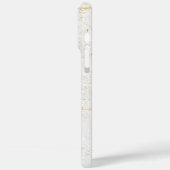 Weißer Marmor Case-Mate iPhone Hülle (Rückseite / Links)