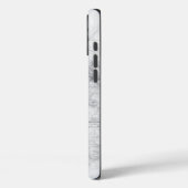 Weißer Marmor Case-Mate iPhone Hülle (Rückseite / Links)
