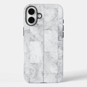 Weißer Marmor iPhone 16 Plus Hülle