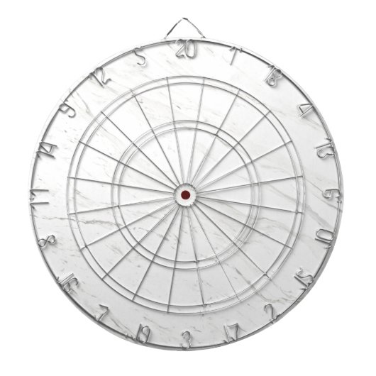 Weißer Marmor Dartscheibe (vorne)