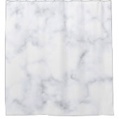 Weißer Marmor Duschvorhang (Vorderseite)