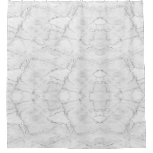 Weißer Marmor Duschvorhang (Vorderseite)