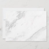 Weißer Marmor Einladung (Rückseite)