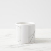 Weißer Marmor Espressotasse (Vorderseite)