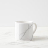 Weißer Marmor Espressotasse (Vorderseite Rechts)