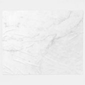 Weißer Marmor Fleecedecke (Vorderseite (Horizontal))