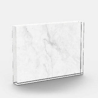 Weißer Marmor Fotoblock
