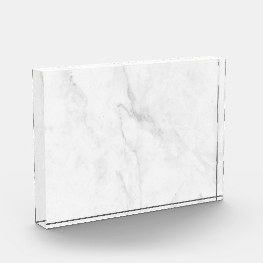 Weißer Marmor Fotoblock (Links)