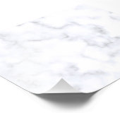 Weißer Marmor Fotodruck (Ecke)