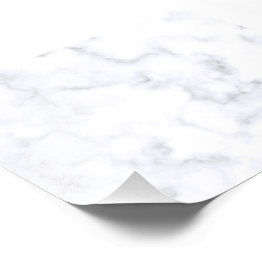 Weißer Marmor Fotodruck (Ecke)