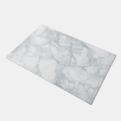 Weißer Marmor Fußmatte (Schrägansicht)