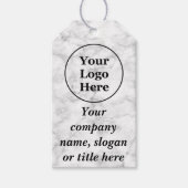 Weißer Marmor Geschenkanhänger (Vorderseite)