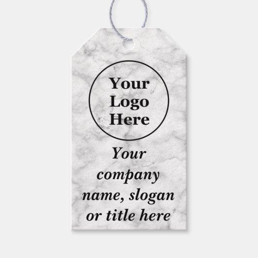 Weißer Marmor Geschenkanhänger (Vorderseite)