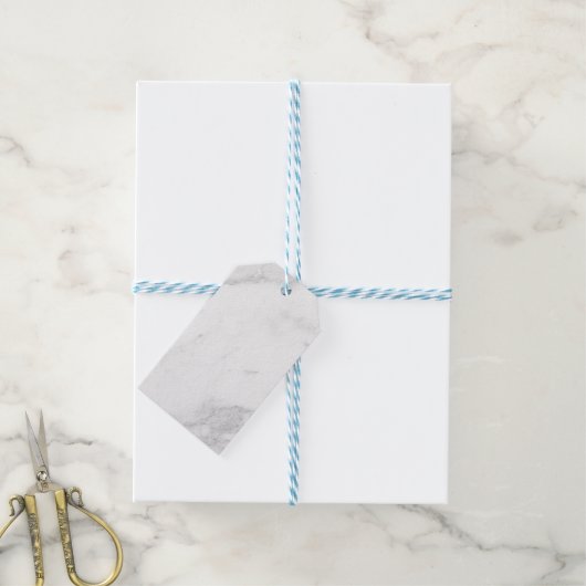 Weißer Marmor Geschenkanhänger (Mit Garn)