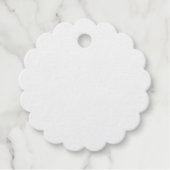 Weißer Marmor Geschenkanhänger (Vorderseite)