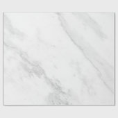 Weißer Marmor Geschenkpapier (Flach)