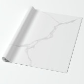Weißer Marmor Geschenkpapier (Ungerollt)