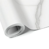 Weißer Marmor Geschenkpapier (Rolleneckpunkt)