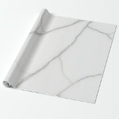 Weißer Marmor Geschenkpapier (Ungerollt)