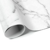 Weißer Marmor Geschenkpapier (Rolleneckpunkt)