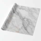 Weißer Marmor Geschenkpapier (Ungerollt)