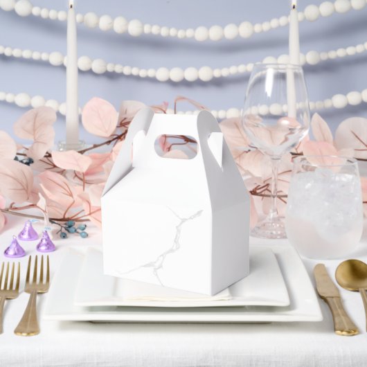 Weißer Marmor Geschenkschachtel (Hochzeit)