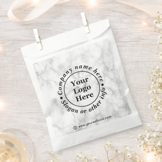 Weißer Marmor Geschenktütchen (Ausgeschnitten)