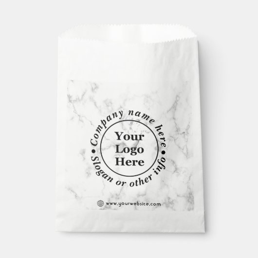 Weißer Marmor Geschenktütchen (Vorderseite)