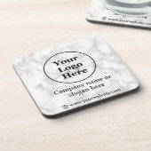 Weißer Marmor Getränkeuntersetzer (Linke Seite)