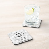 Weißer Marmor Getränkeuntersetzer (Rechte Seite)