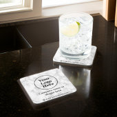 Weißer Marmor Getränkeuntersetzer