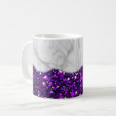 Weißer Marmor Gilded Black Agate Kaffeetasse (Vorderseite Links)