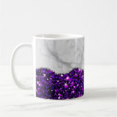 Weißer Marmor Gilded Black Agate Kaffeetasse (Links)