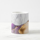 Weißer Marmor Gilded Black Agate Kaffeetasse (Mittel)