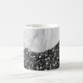 Weißer Marmor Gilded Black Agate Kaffeetasse (Mittel)