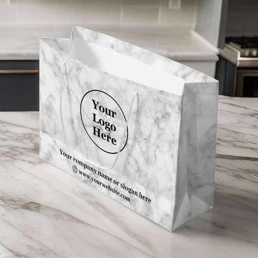 Weißer Marmor Große Geschenktüte