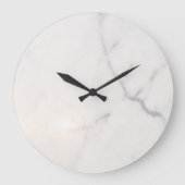 Weißer Marmor Große Wanduhr (Vorderseite)