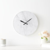 Weißer Marmor Große Wanduhr (Zuhause)
